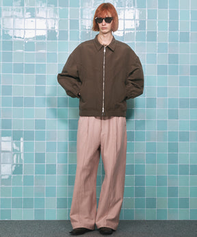 4 색 샹 브레이 세탁 가능한 양모 피크 라펠 더블 가슴 재킷