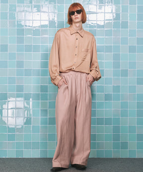 4 색 샹 브레이 세탁 가능한 양모 피크 라펠 더블 가슴 재킷