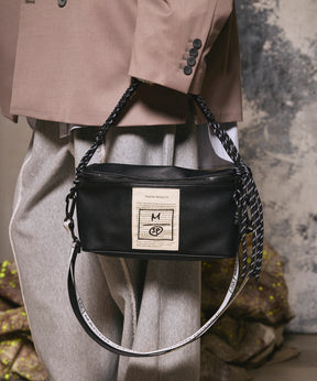 Aluminum Bonded Leather Shoulder Bag