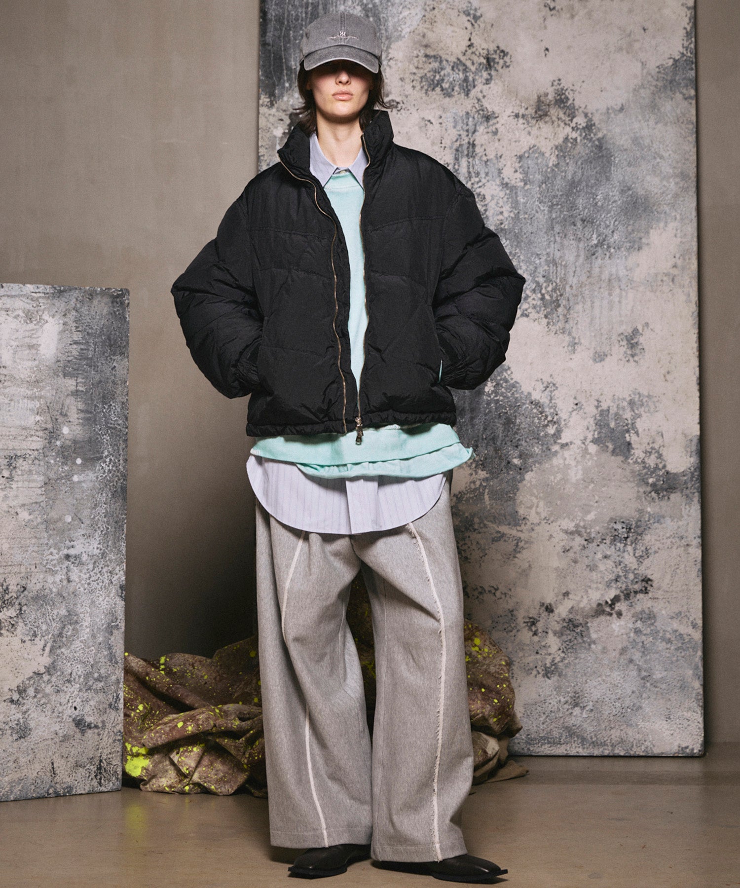 4 색 샹 브레이 세탁 가능한 양모 피크 라펠 더블 가슴 재킷