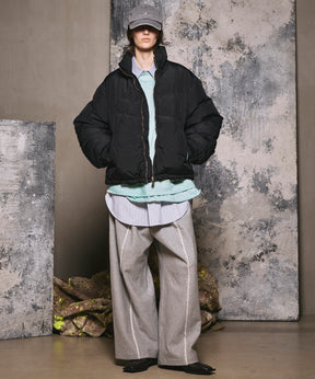 4 색 샹 브레이 세탁 가능한 양모 피크 라펠 더블 가슴 재킷