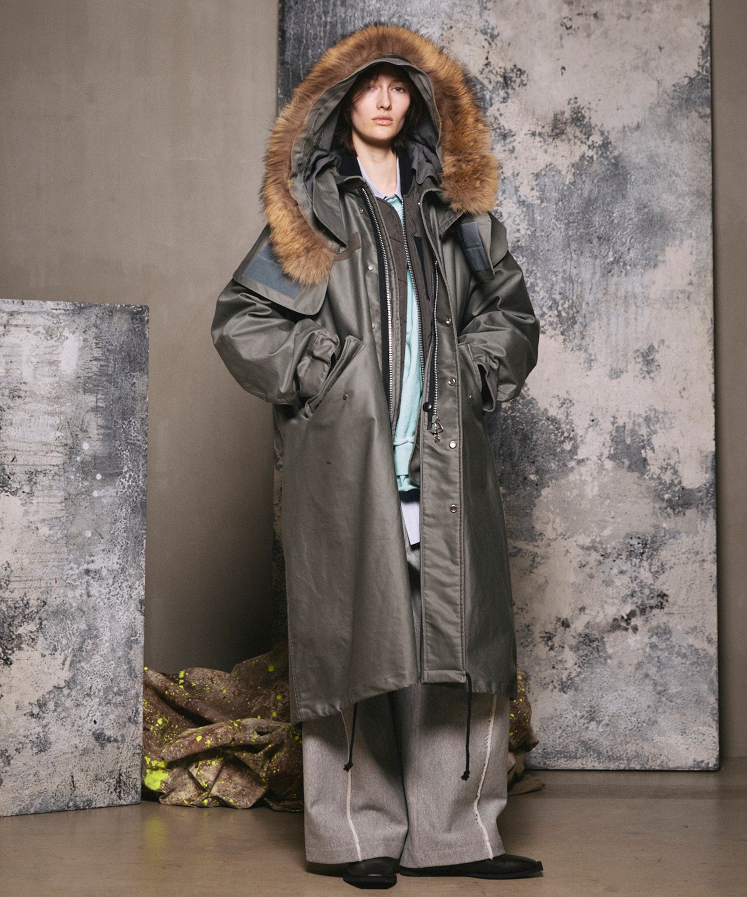 4 색 샹 브레이 세탁 가능한 양모 피크 라펠 더블 가슴 재킷