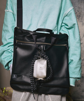 Aluminum Bonded Leather Shoulder Bag