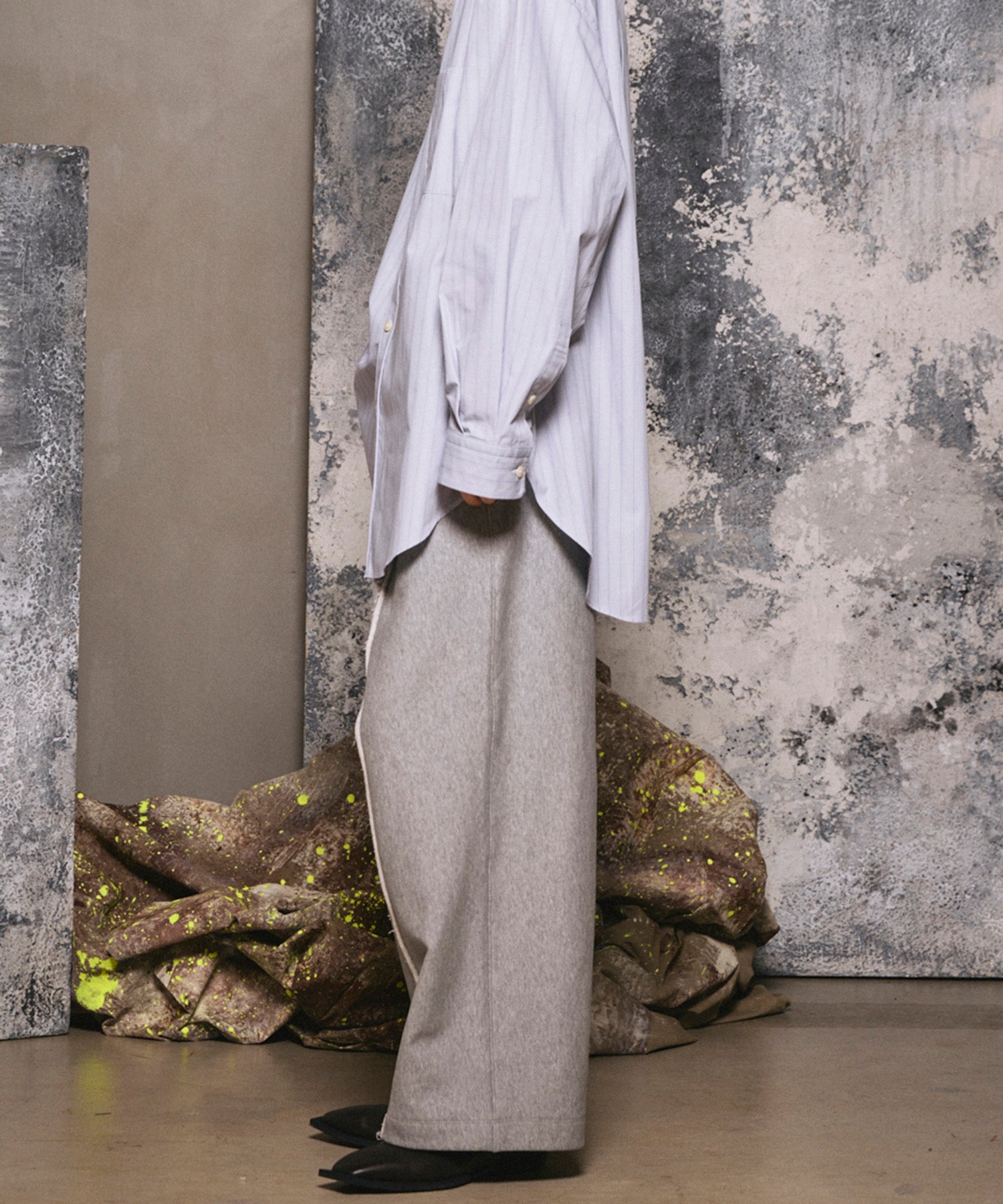 4 색 샹 브레이 세탁 가능한 양모 피크 라펠 더블 가슴 재킷