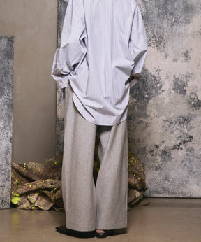 4 색 샹 브레이 세탁 가능한 양모 피크 라펠 더블 가슴 재킷