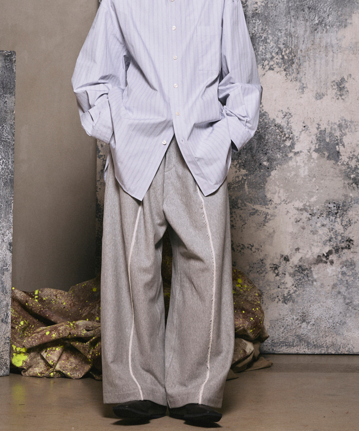 4 색 샹 브레이 세탁 가능한 양모 피크 라펠 더블 가슴 재킷