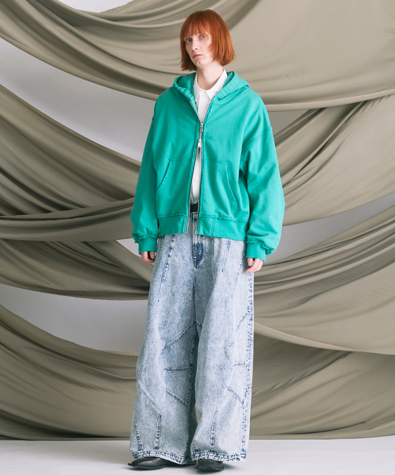 [25AW预购]细微差别图形手工缝制长袖T恤