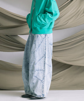 Prime-Wide Denim Balloon Pants