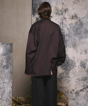 Wool Mix Smooth Prime-Over Peaked Lapel Double Tailored Jacket