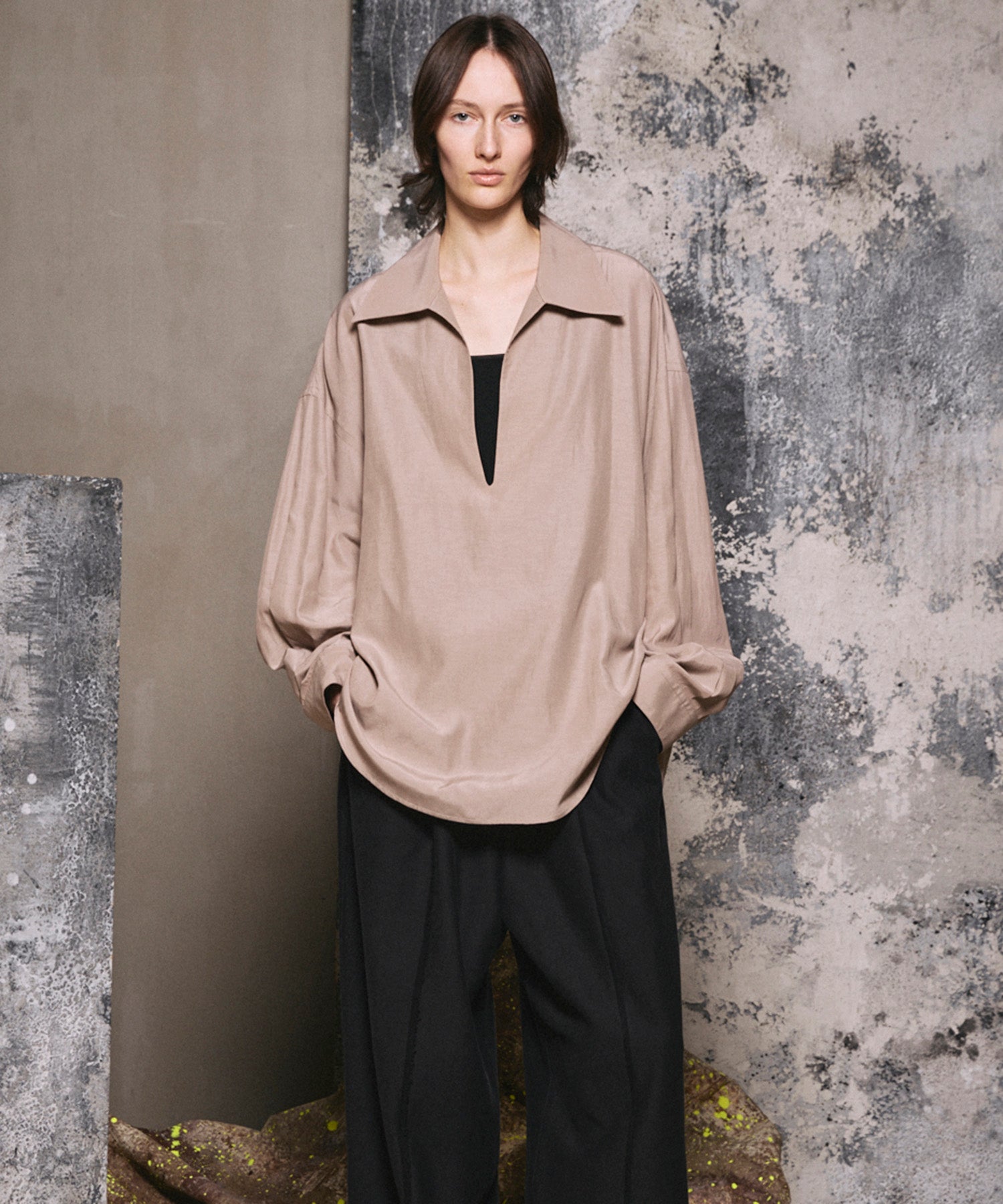 4 색 샹 브레이 세탁 가능한 양모 피크 라펠 더블 가슴 재킷