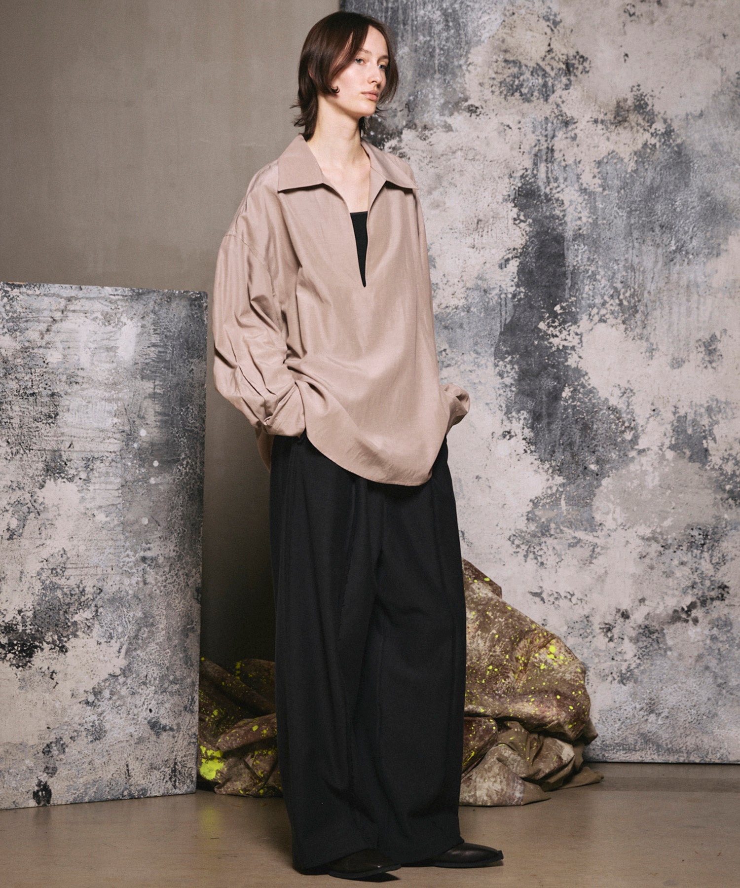 4 색 샹 브레이 세탁 가능한 양모 피크 라펠 더블 가슴 재킷