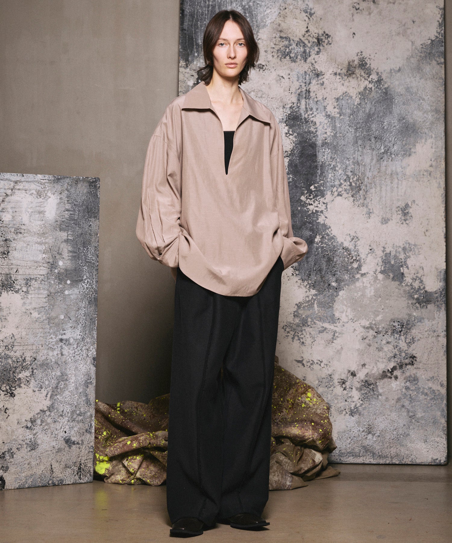 4 색 샹 브레이 세탁 가능한 양모 피크 라펠 더블 가슴 재킷