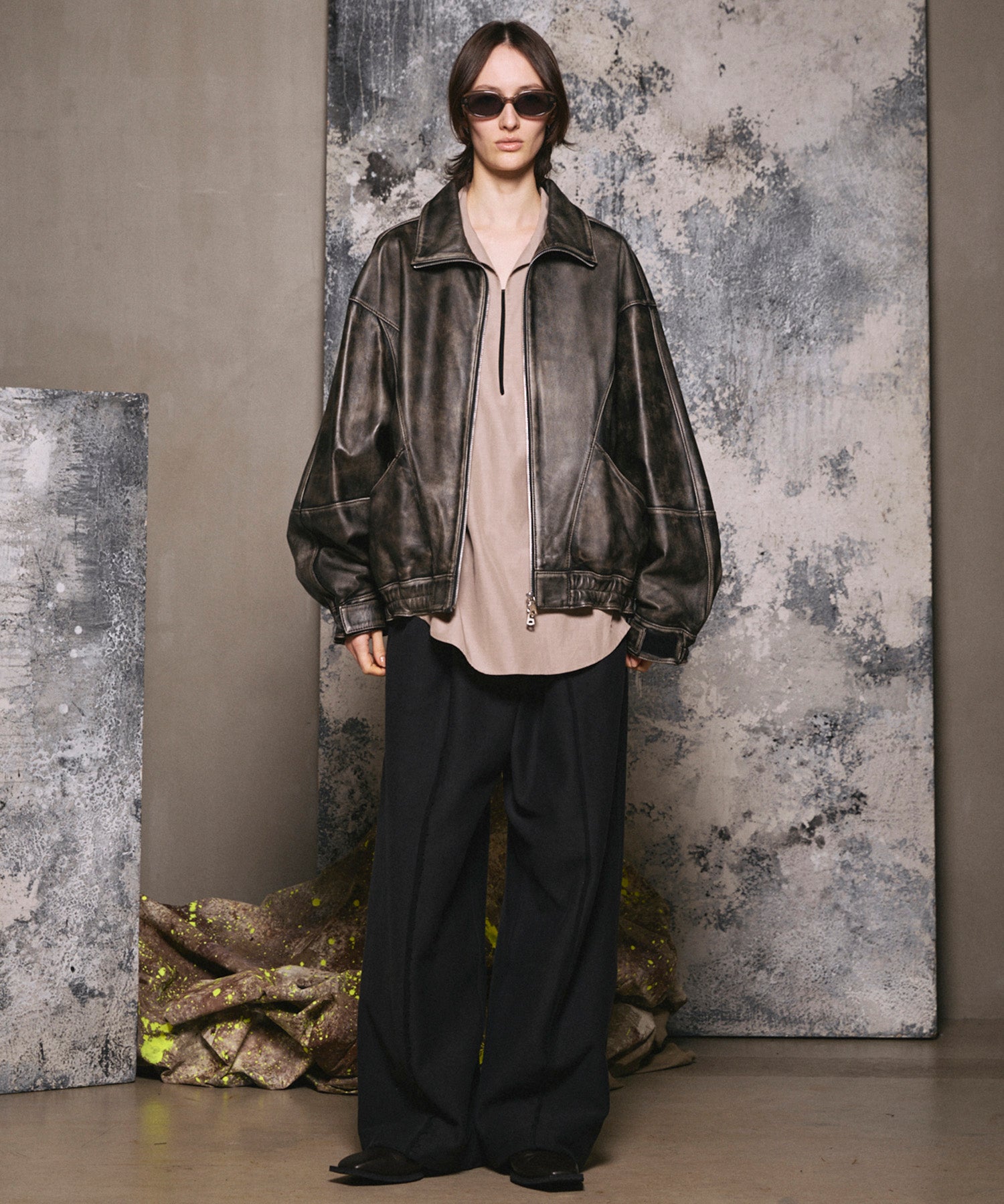 4 색 샹 브레이 세탁 가능한 양모 피크 라펠 더블 가슴 재킷