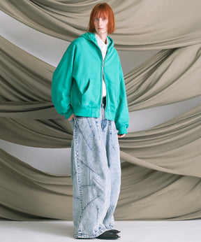 Prime-Wide Denim Balloon Pants