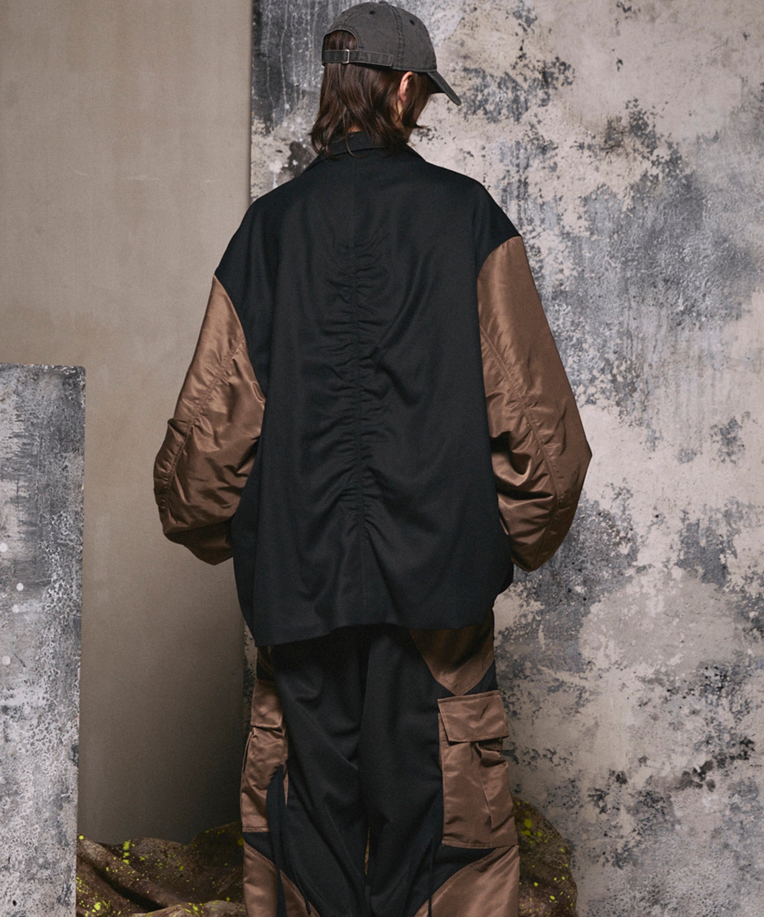 4 색 샹 브레이 세탁 가능한 양모 피크 라펠 더블 가슴 재킷