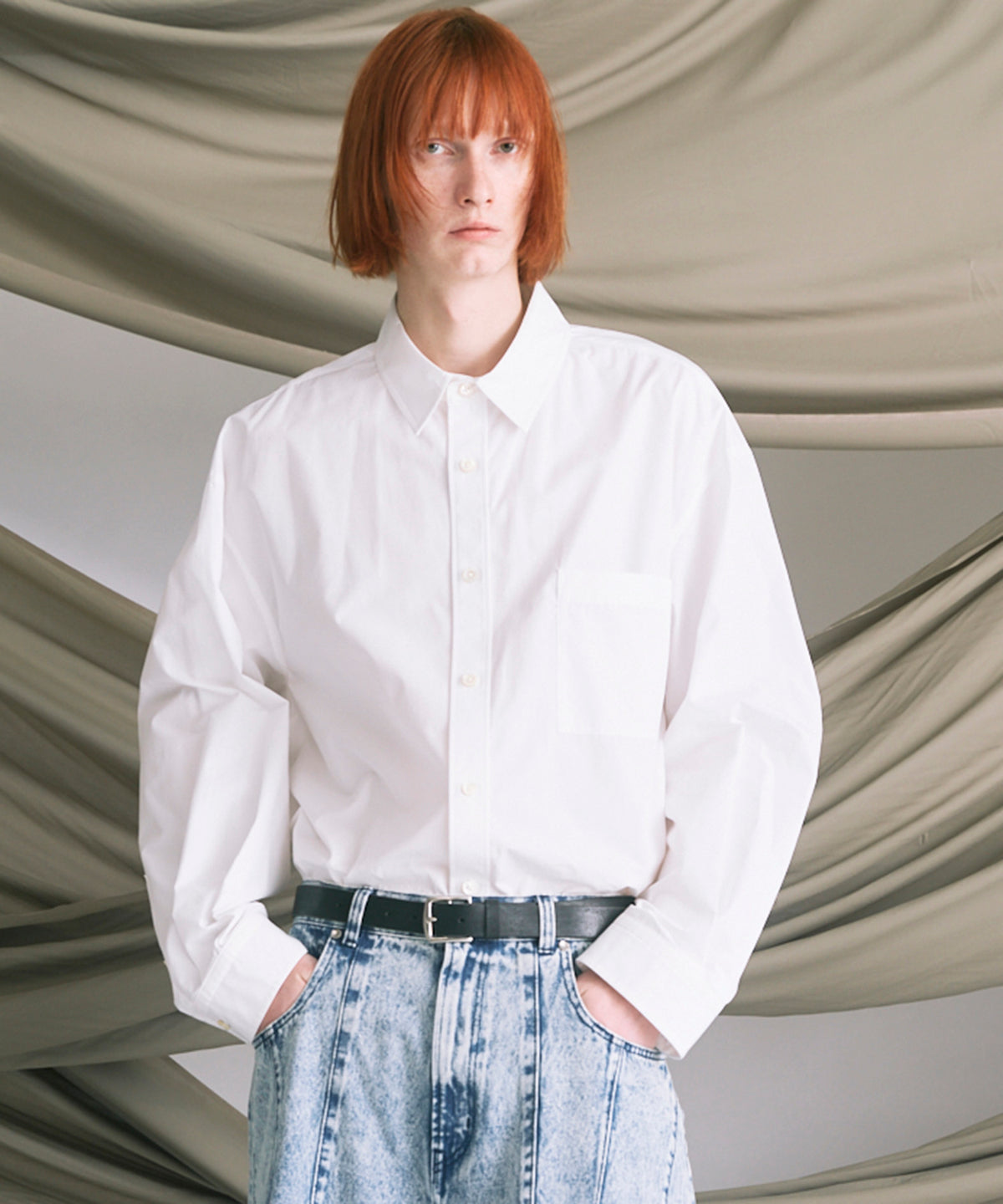 4 색 샹 브레이 세탁 가능한 양모 피크 라펠 더블 가슴 재킷