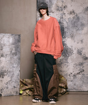 Prime-Over Crew Neck Pullover Sweatshirt