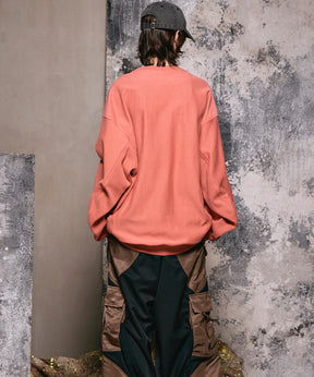 Prime-Over Crew Neck Pullover Sweatshirt