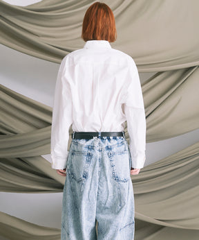 4 색 샹 브레이 세탁 가능한 양모 피크 라펠 더블 가슴 재킷