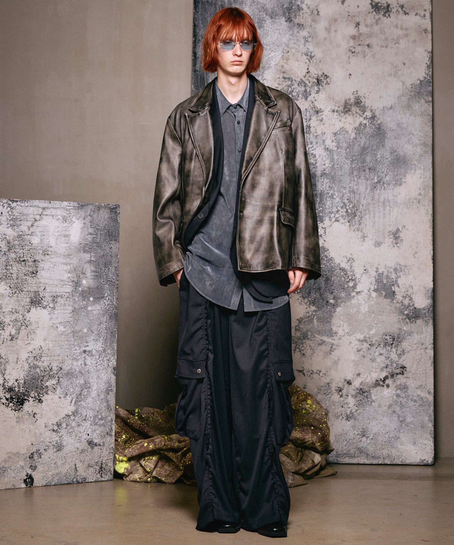 4 색 샹 브레이 세탁 가능한 양모 피크 라펠 더블 가슴 재킷