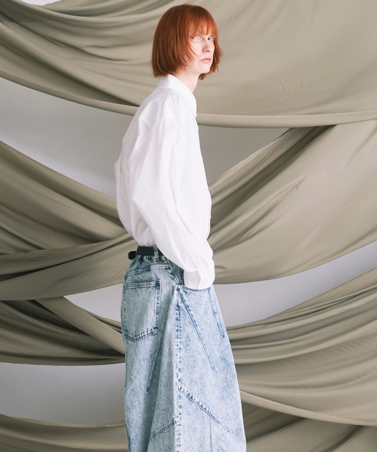 4 색 샹 브레이 세탁 가능한 양모 피크 라펠 더블 가슴 재킷