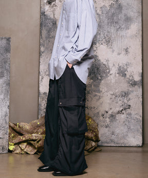 4 색 샹 브레이 세탁 가능한 양모 피크 라펠 더블 가슴 재킷