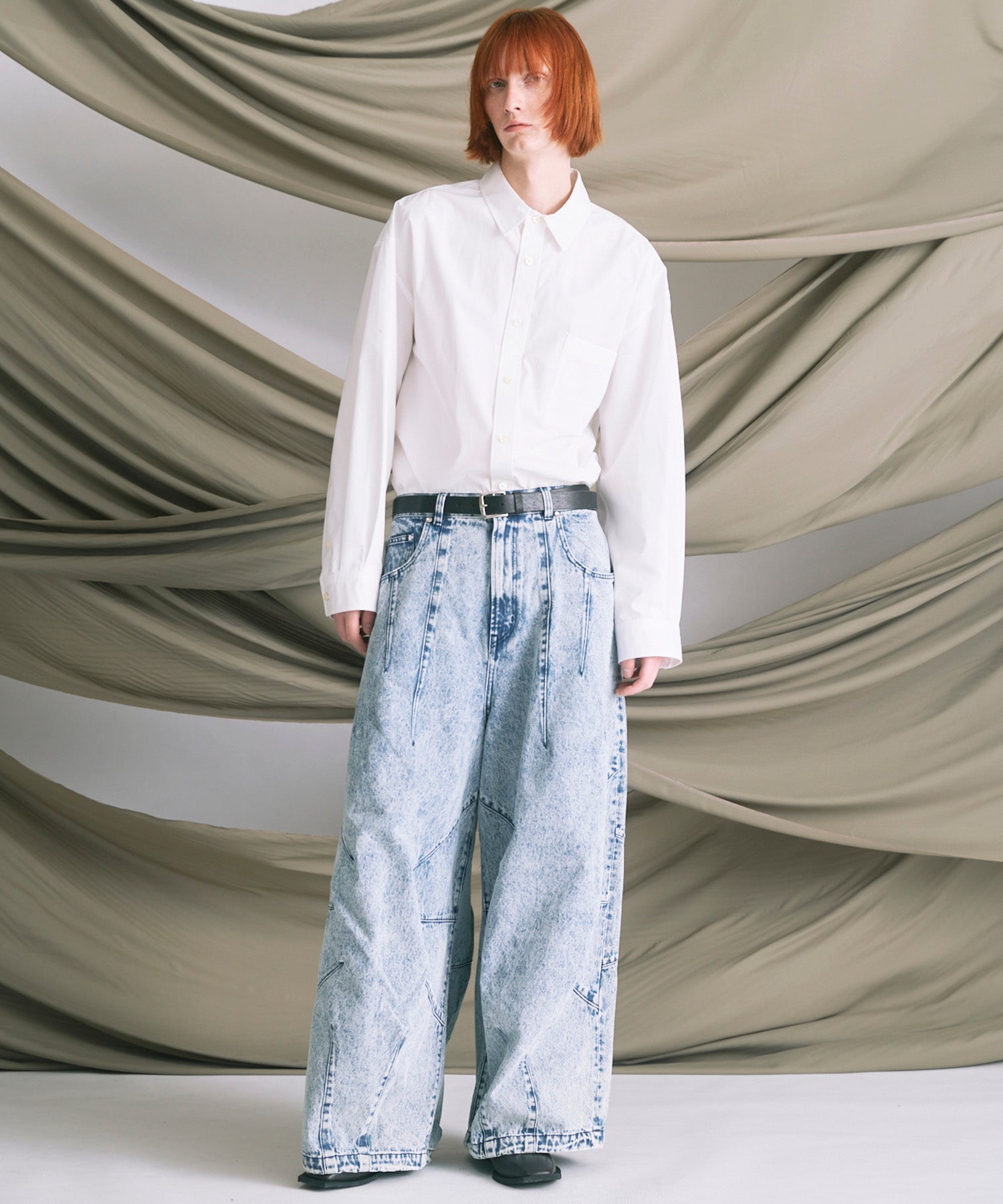 Prime-Wide Denim Balloon Pants