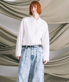 4 색 샹 브레이 세탁 가능한 양모 피크 라펠 더블 가슴 재킷