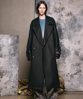 Super140s Prime-Over Melton Double Breasted Coat