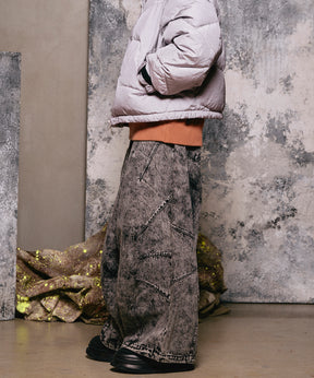 Prime-Wide Denim Balloon Pants