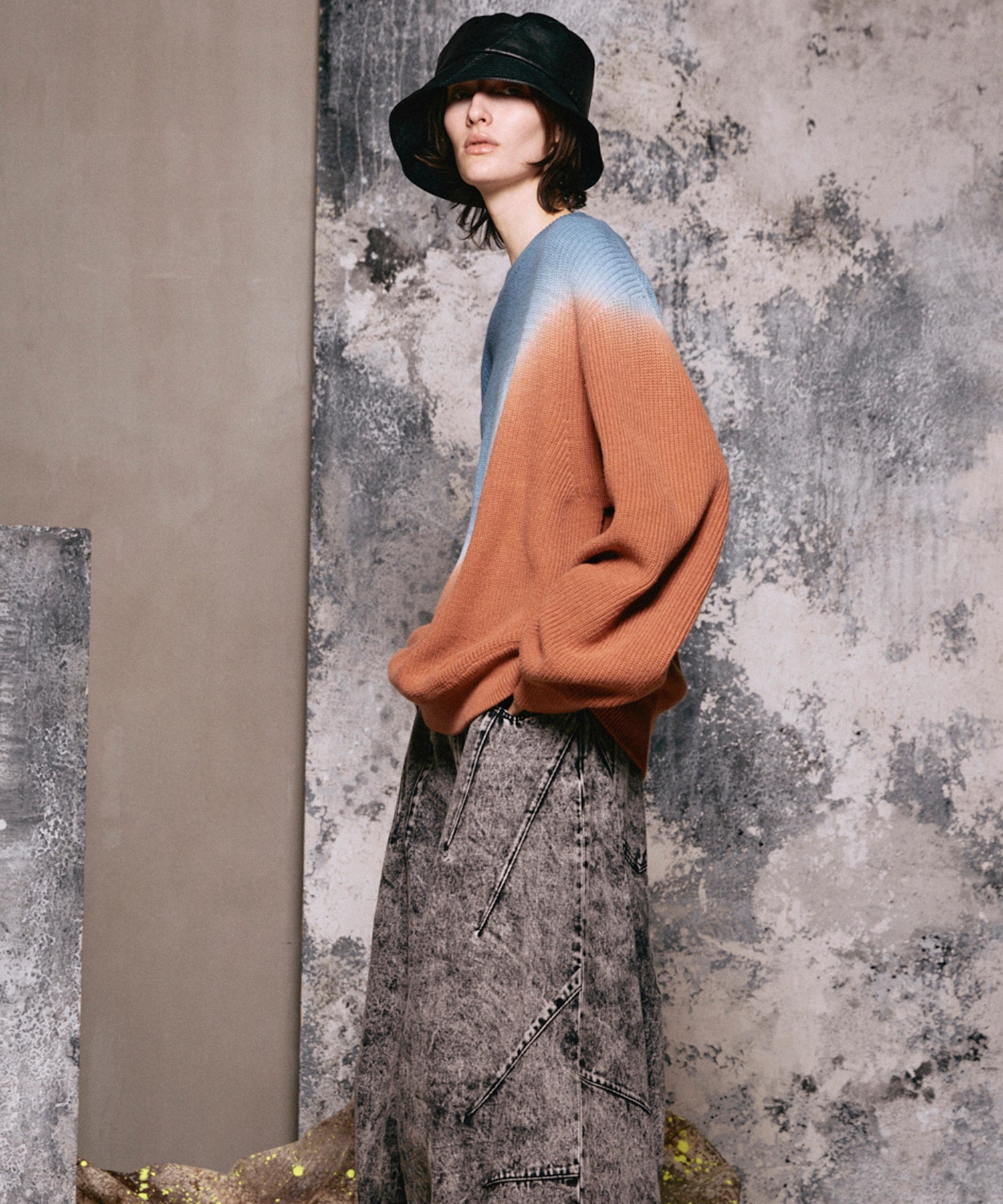 4 색 샹 브레이 세탁 가능한 양모 피크 라펠 더블 가슴 재킷