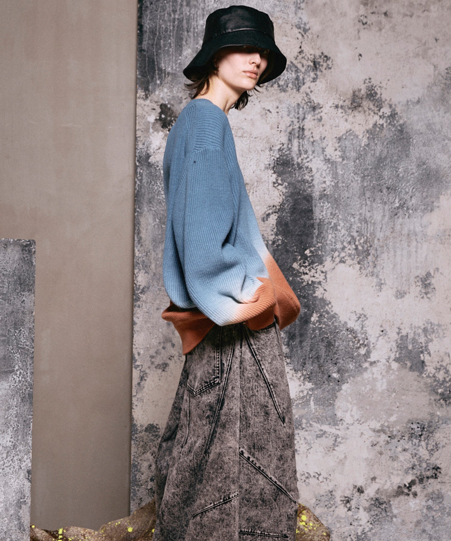 4 색 샹 브레이 세탁 가능한 양모 피크 라펠 더블 가슴 재킷