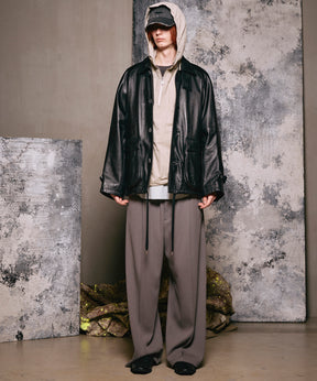 4 색 샹 브레이 세탁 가능한 양모 피크 라펠 더블 가슴 재킷