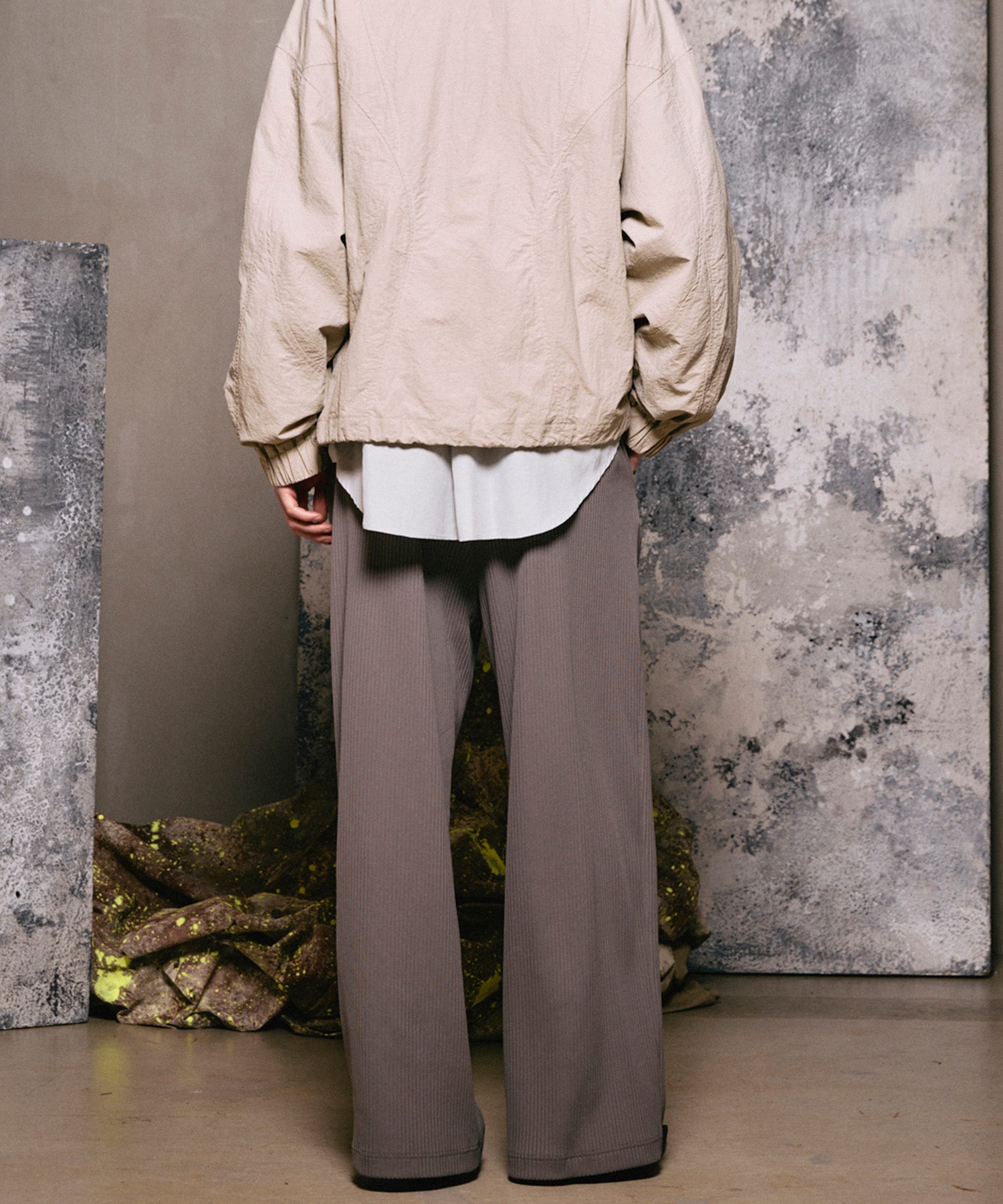 4 색 샹 브레이 세탁 가능한 양모 피크 라펠 더블 가슴 재킷