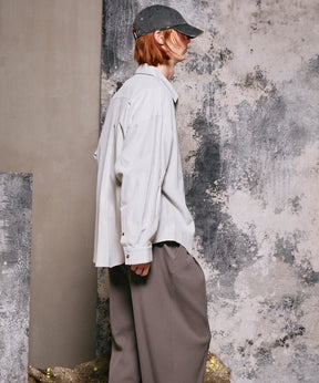 4 색 샹 브레이 세탁 가능한 양모 피크 라펠 더블 가슴 재킷