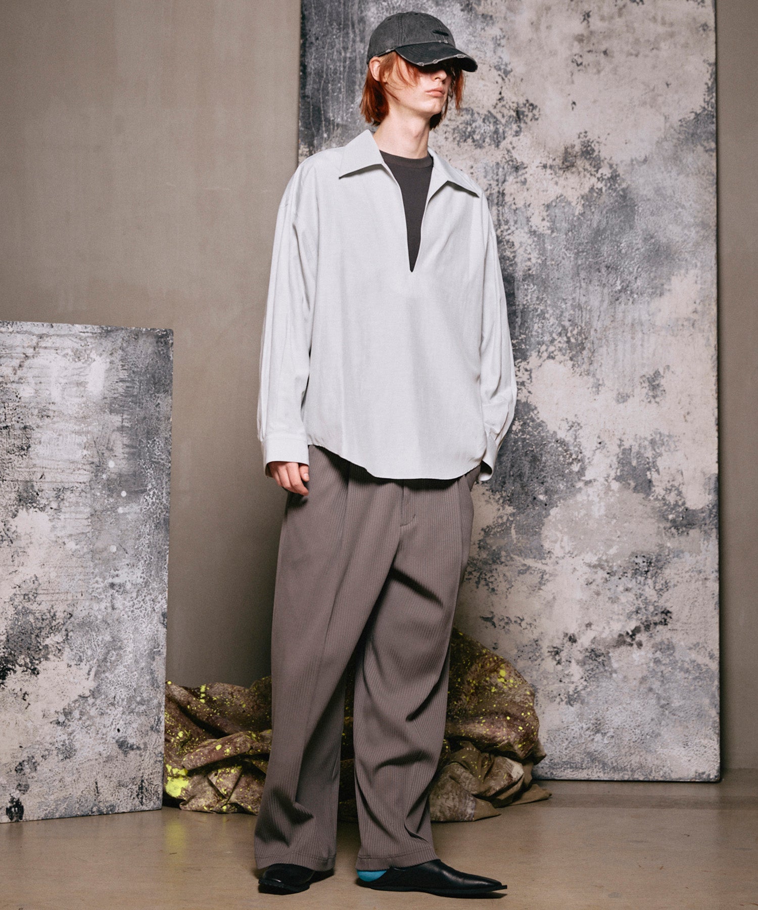 4 색 샹 브레이 세탁 가능한 양모 피크 라펠 더블 가슴 재킷