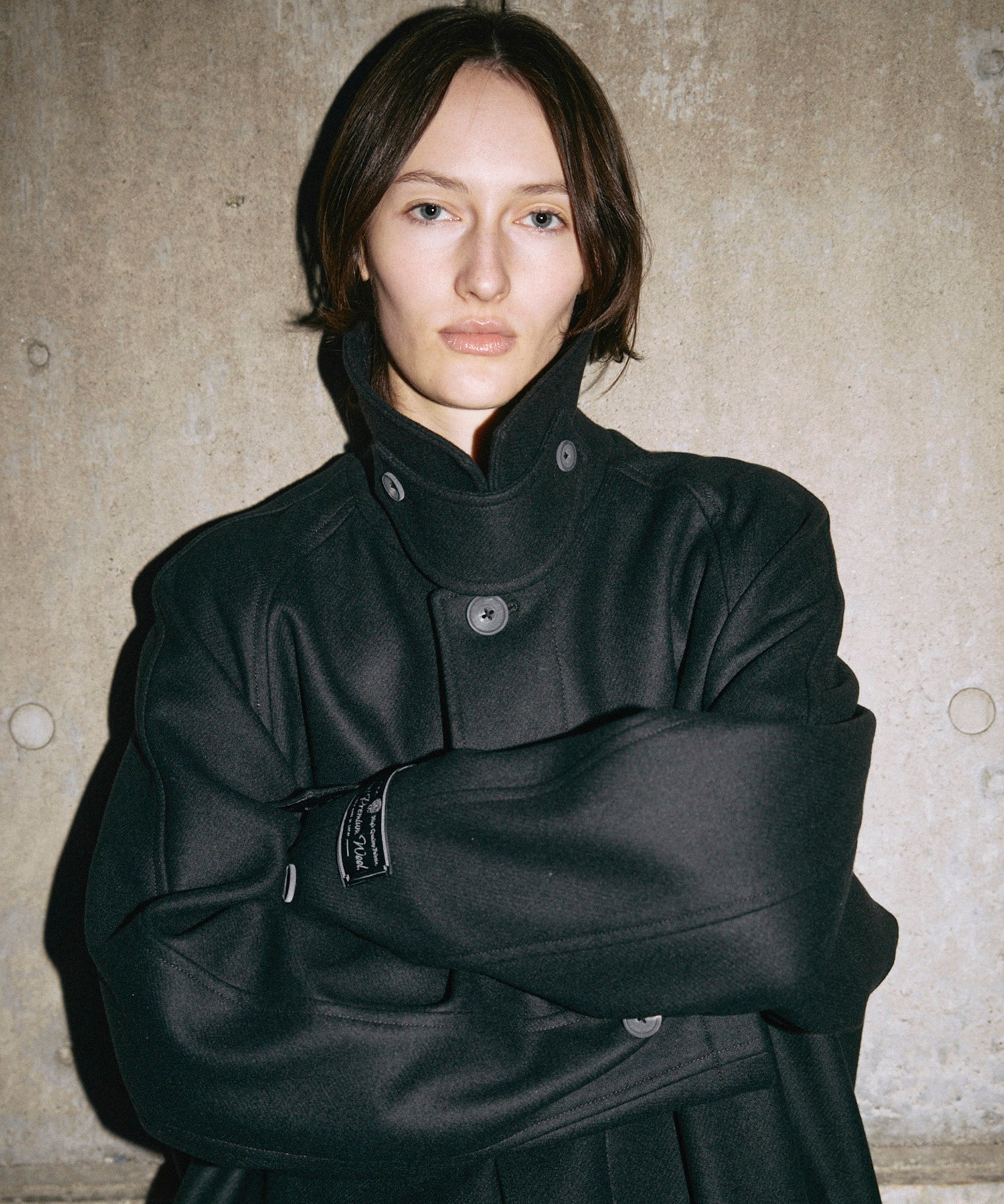 Super140S Prime-Over Melton Balmachan 코트