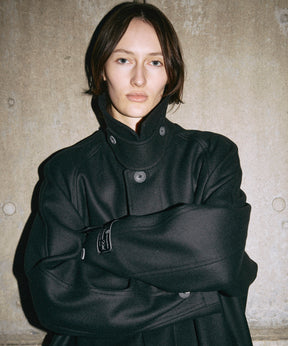 Super140S Prime-Over Melton Balmachan 코트