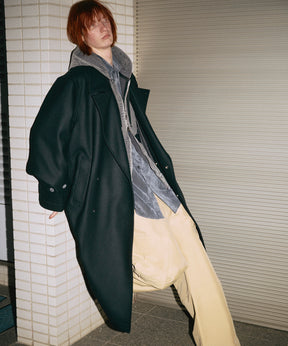 Super140s Prime-Over Melton Double Breasted Coat