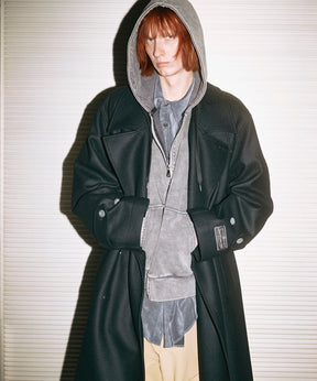 Super140s Prime-Over Melton Double Breasted Coat