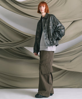 [25AW 사전 주문] 양 가죽 트럭 운전사 재킷