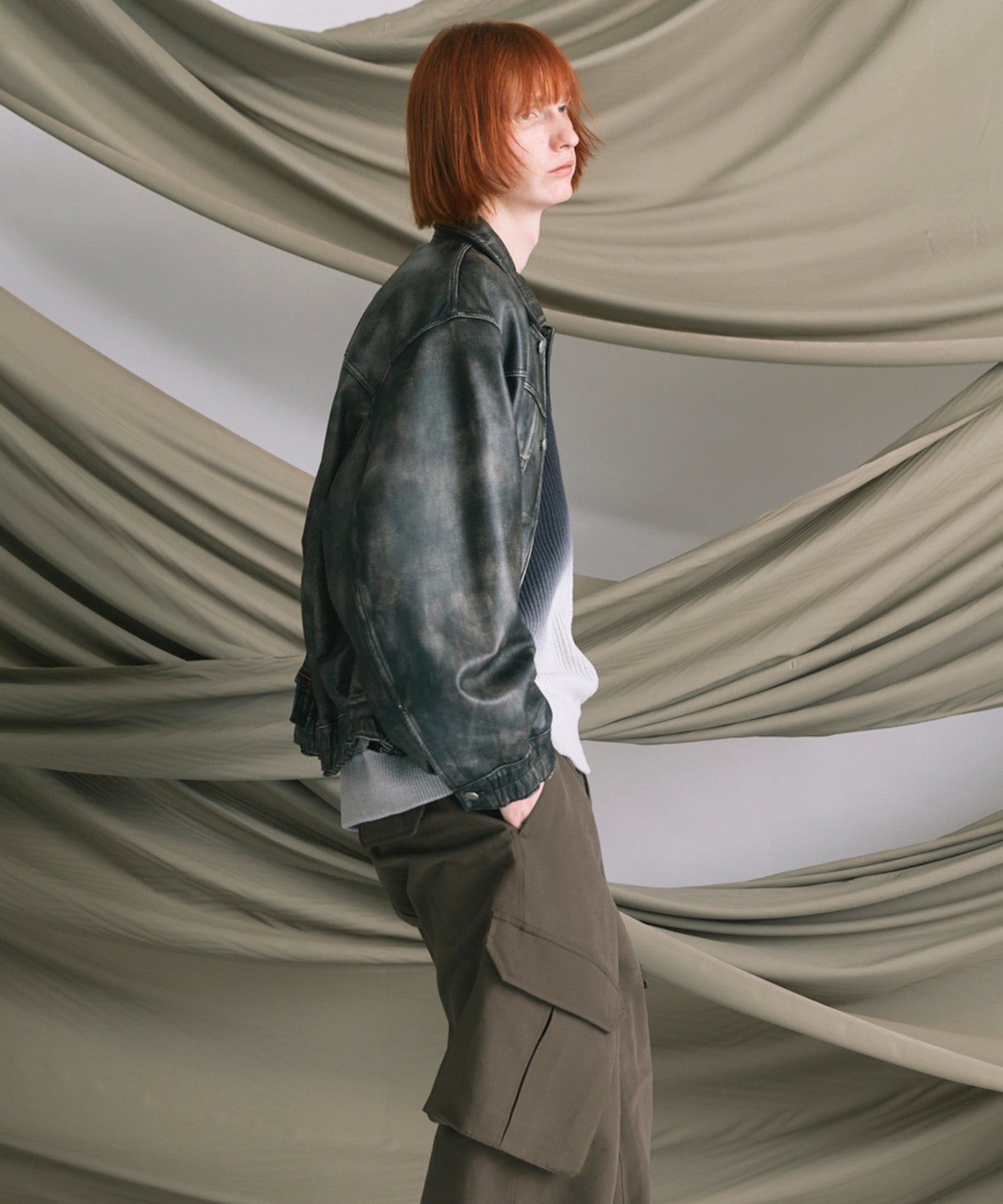 [25AW 사전 주문] 양 가죽 트럭 운전사 재킷