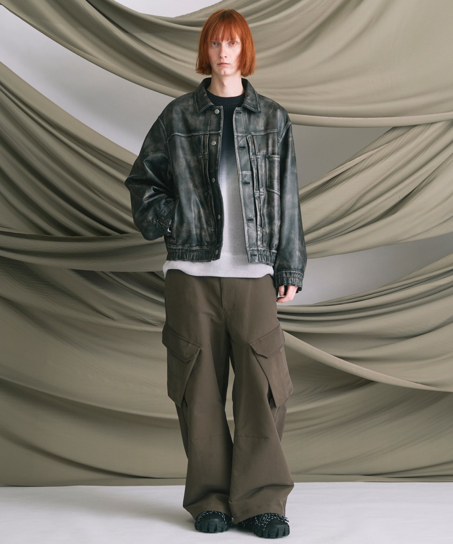 4 색 샹 브레이 세탁 가능한 양모 피크 라펠 더블 가슴 재킷