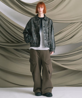 4 색 샹 브레이 세탁 가능한 양모 피크 라펠 더블 가슴 재킷