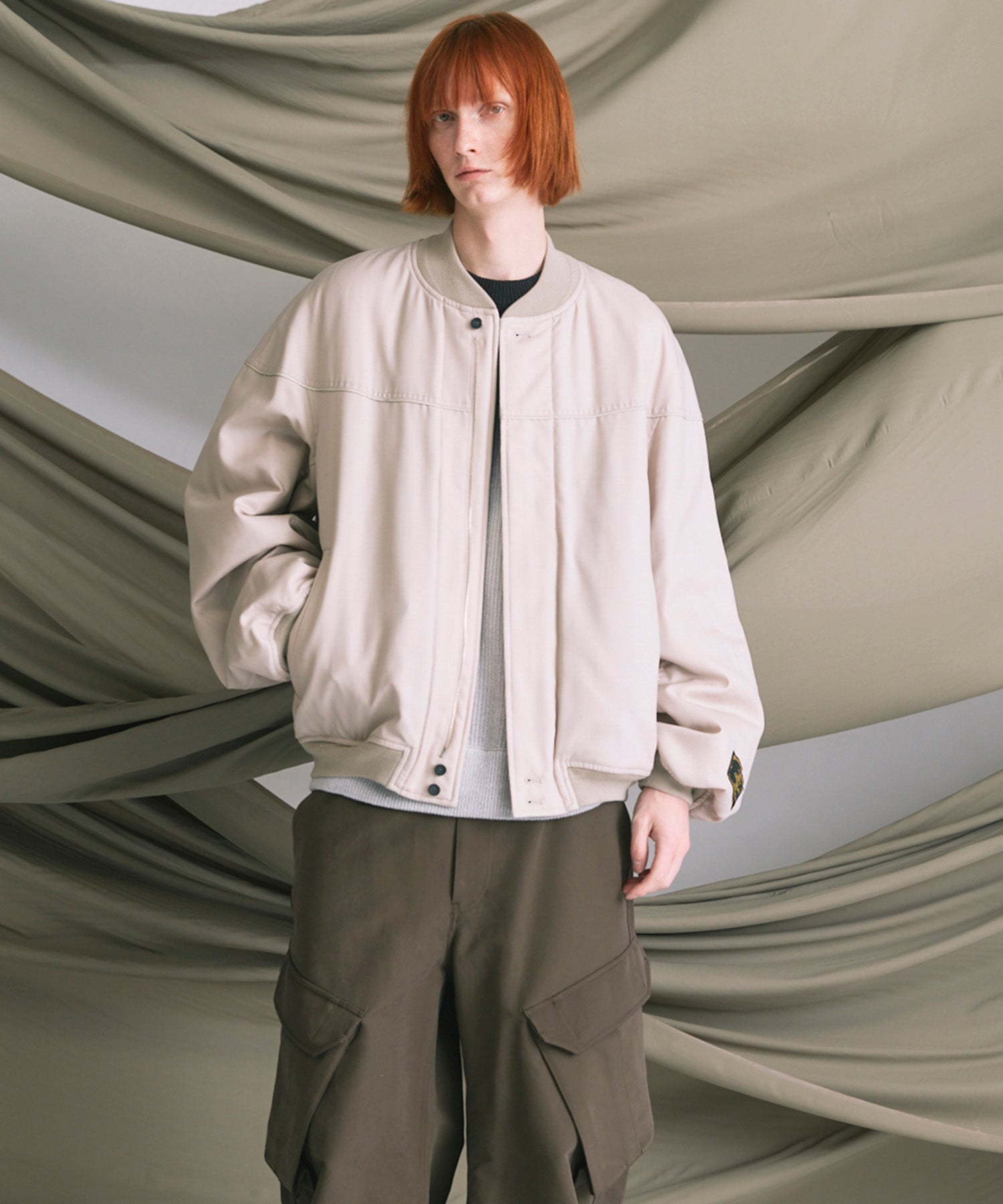 4 Colors Chambray Washable Wool Prime-Over Derby Jacket