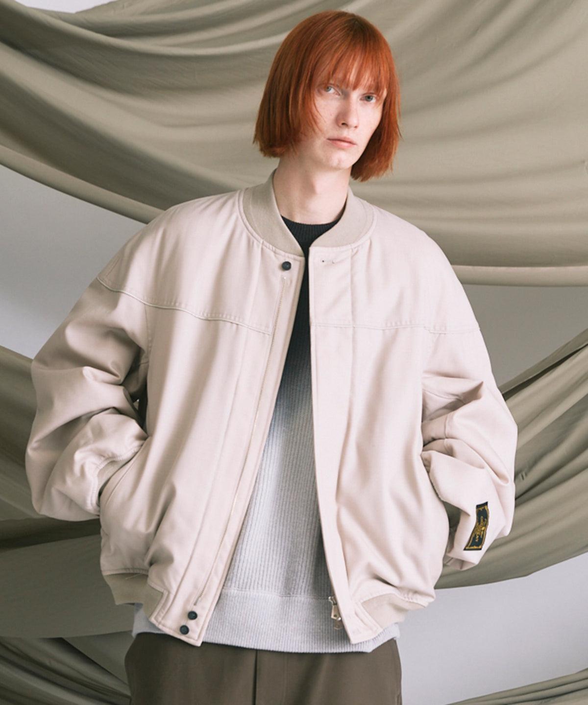 4 색 샹 브레이 세탁 가능한 양모 프라임-오버 더비 재킷