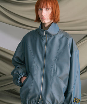 4 Colors Chambray Washable Wool Peaked Lapel Double Breasted Jacket