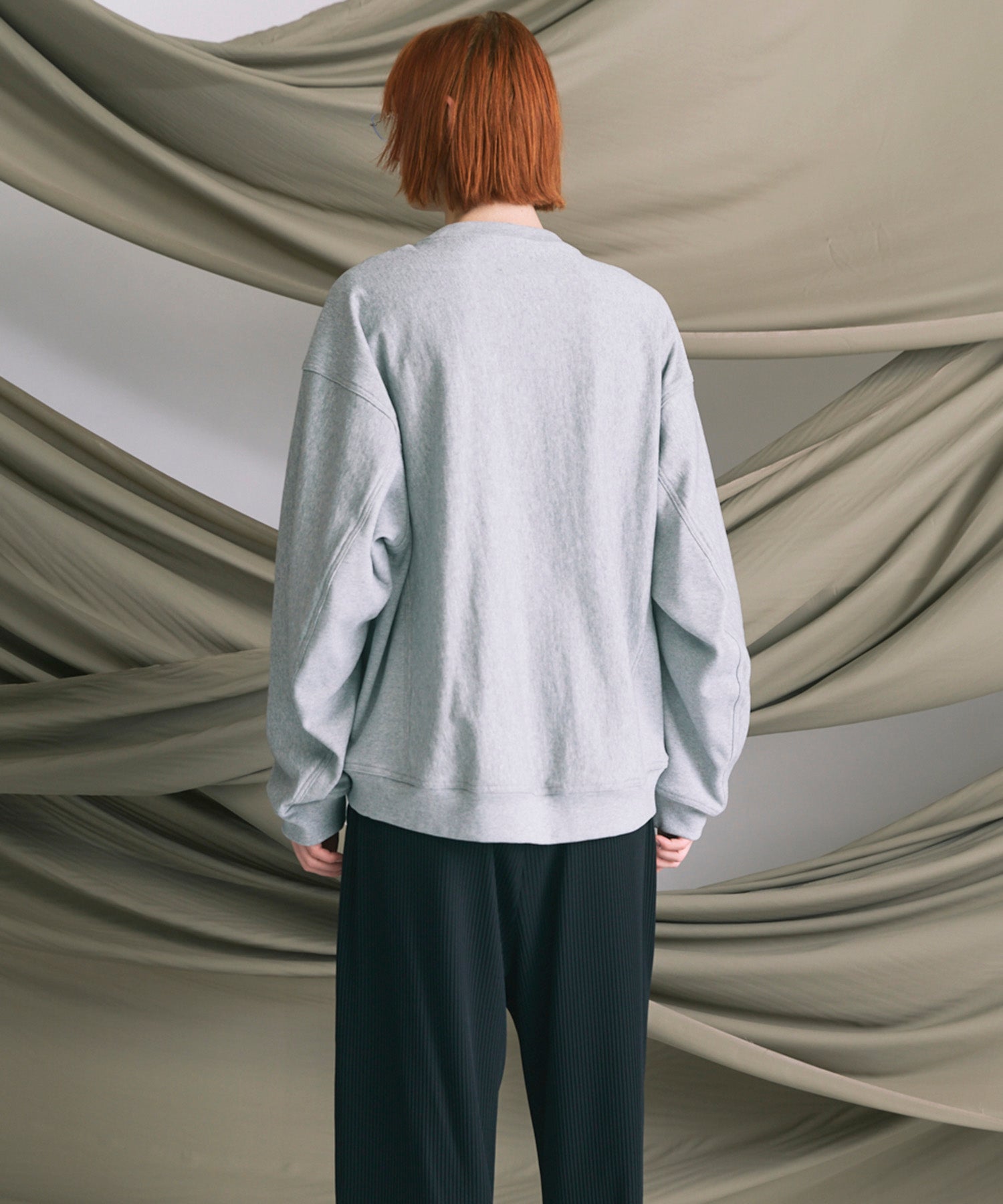 Prime-Over Crew Neck Pullover Sweatshirt