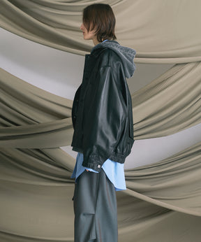 [25AW 사전 주문] 양 가죽 트럭 운전사 재킷