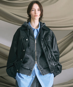[25AW 사전 주문] 양 가죽 트럭 운전사 재킷